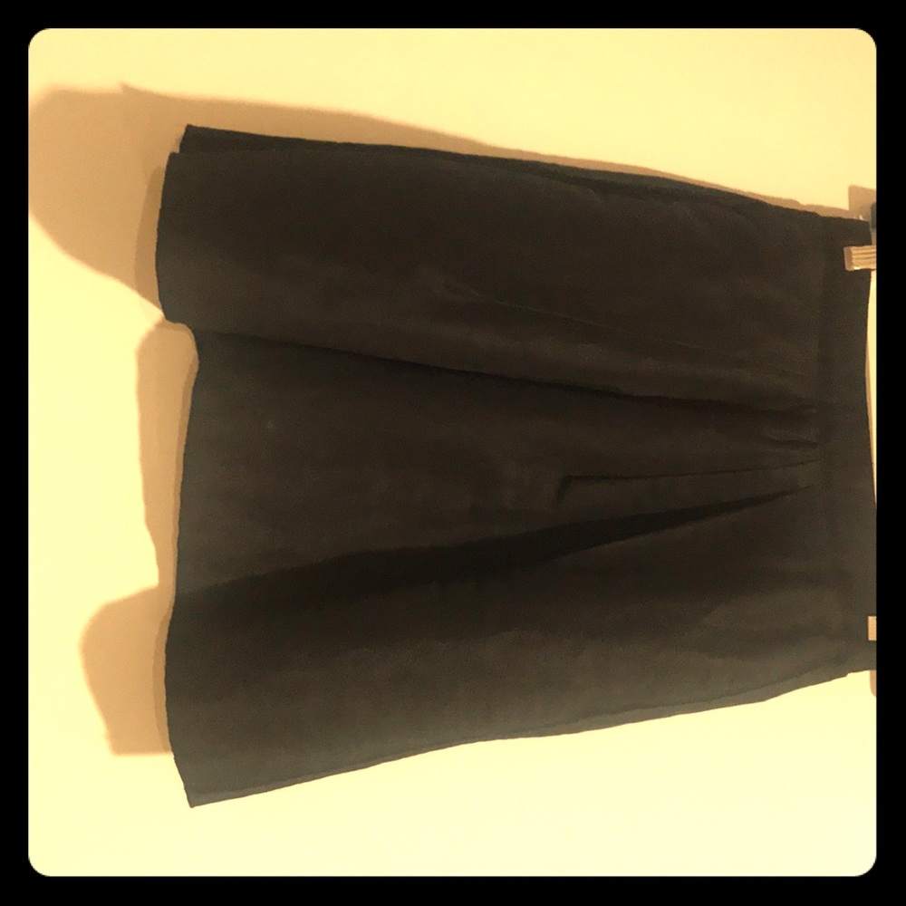 Black linen skirt